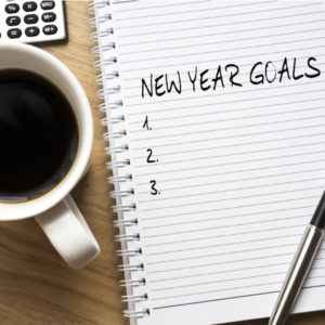 New year set financial goals feature